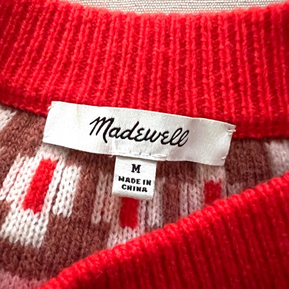MADEWELL Mayer Fair Isle Sweater in Heather Blossom - M - Picture 8 of 13